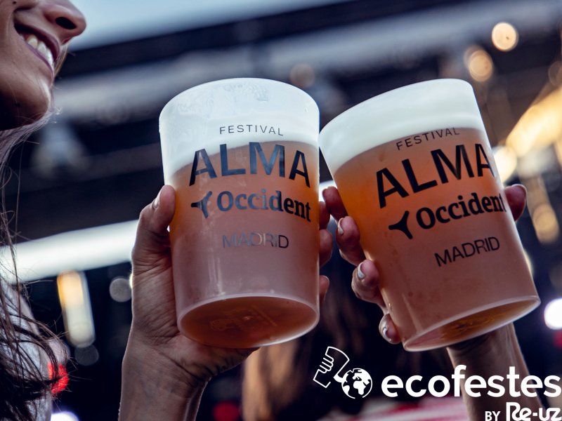 O Festival Alma em Madrid e Barcelona com copos reutilizáveis Re-uz!